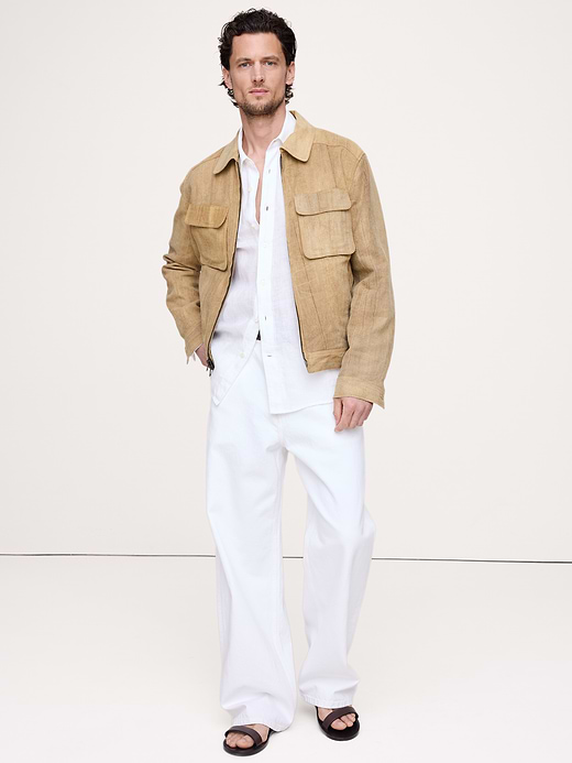 Banana Republic Ramie-Cotton Flight Jacket — photo 4