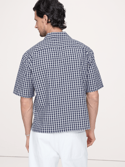 Banana Republic Relaxed-Fit Double-Breasted Resort Shirt — photo 3
