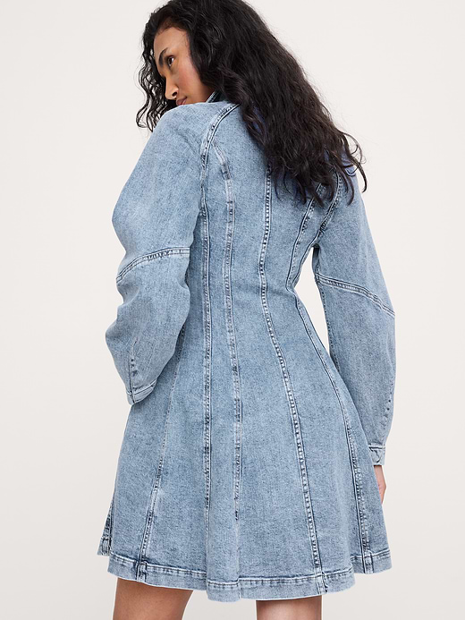 Banana Republic Seamed Denim Mini Dress — photo 3