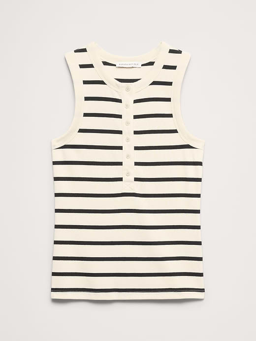 Banana Republic Ribbed Henley Tank — photo 5