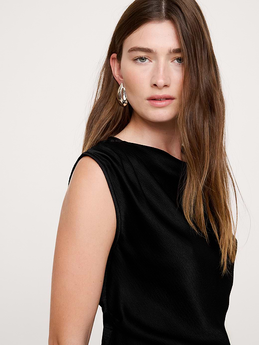 Banana Republic Hammered Satin Draped Top — photo 4