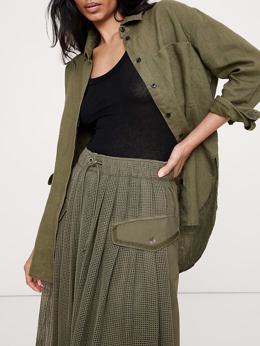 Banana Republic Mixed Media Utility Skirt — photo 4