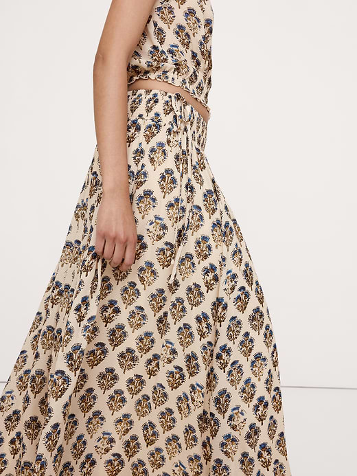 Banana Republic Smocked Georgette Maxi Skirt — photo 4
