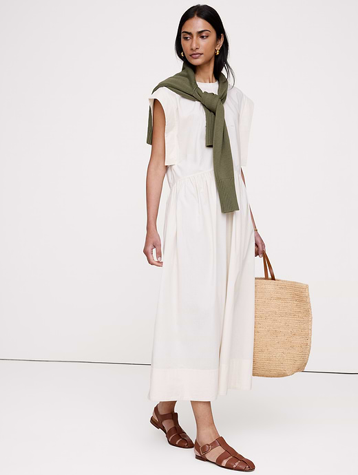 Banana Republic Cotton Poplin Maxi Dress — photo 1