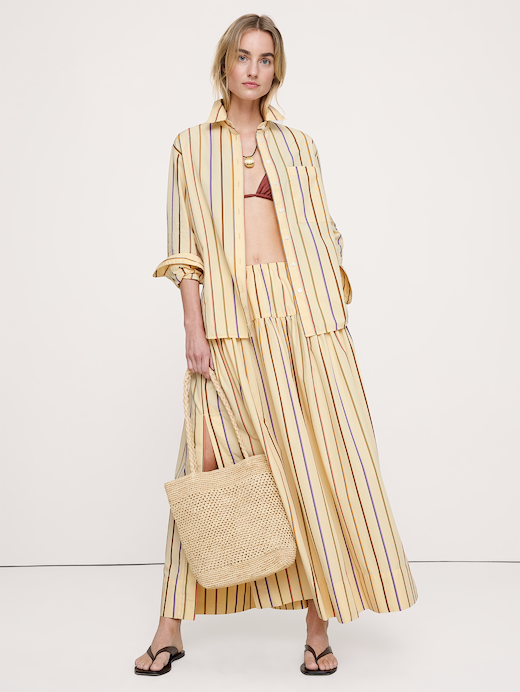 Banana Republic The Oversized Shirt in Cotton Poplin — photo 1