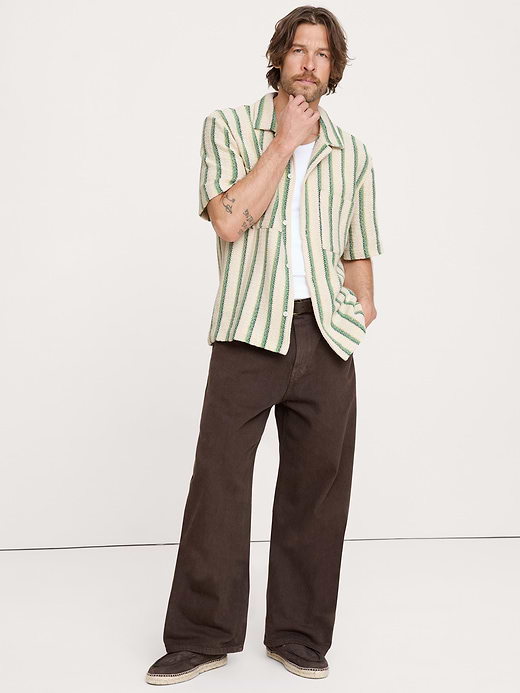 Banana Republic Stripe Knit Resort Shirt — photo 4