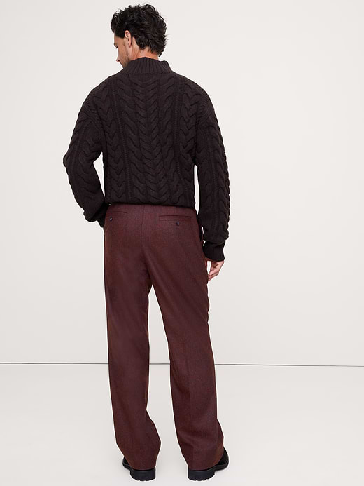 Banana Republic Straight Flannel Pleated Dress Pant — photo 3