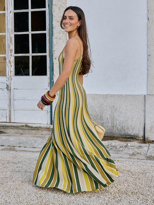 Banana Republic Sculpted Stripe Maxi Dress — photo 6