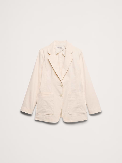 Banana Republic Relaxed Stretch Linen-Viscose Blazer — photo 5