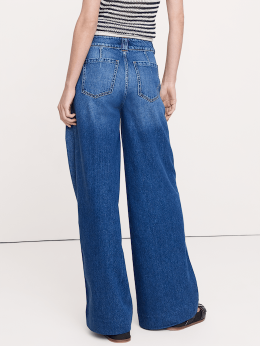Banana Republic Mid-Rise Palazzo Jean — photo 3