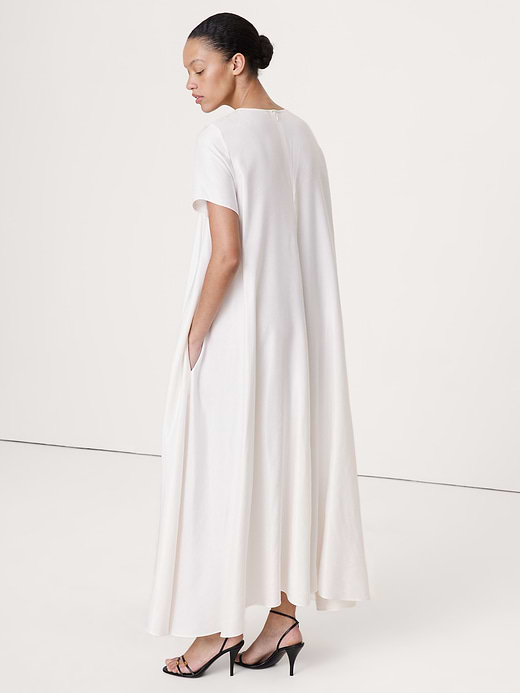 Banana Republic Viscose-Linen Trapeze Maxi Dress — photo 3