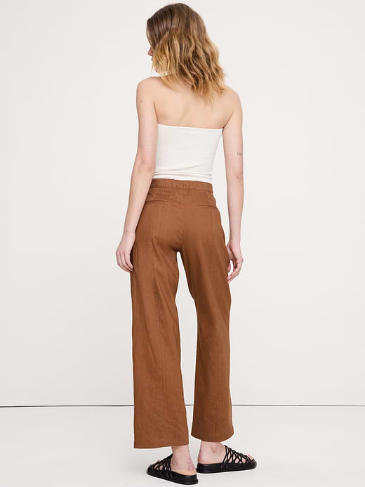 Banana Republic High-Rise Straight Utility Pant in Stretch Linen-Viscose — photo 3