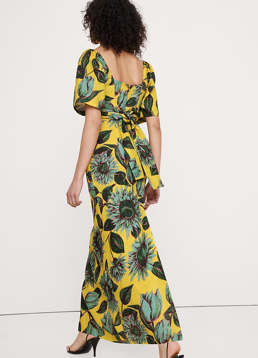 Banana Republic Linen Sweetheart Maxi Dress — photo 3