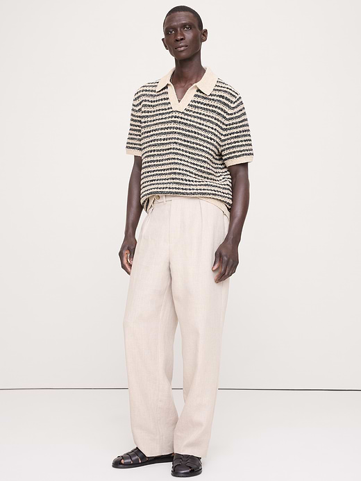 Banana Republic Textured Stripe Sweater Polo — photo 1