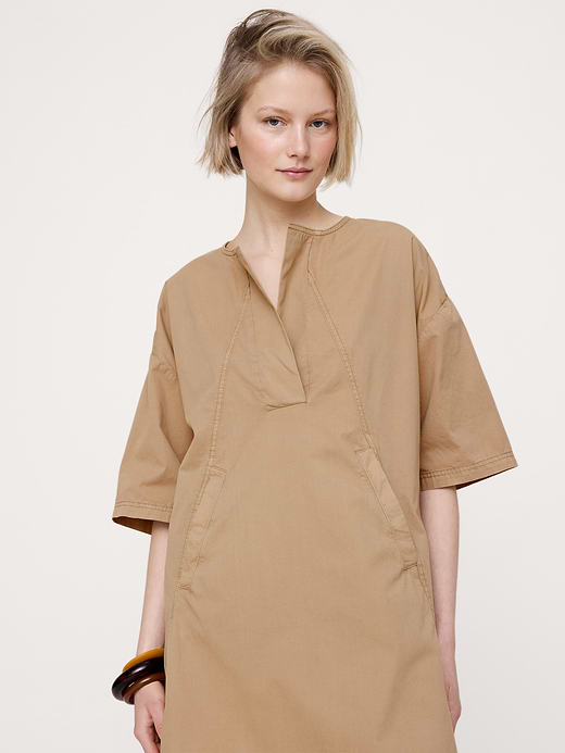 Banana Republic Cotton-Twill Pocket Mini Dress — photo 4