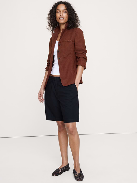 Banana Republic Fringe Linen Blazer — photo 5