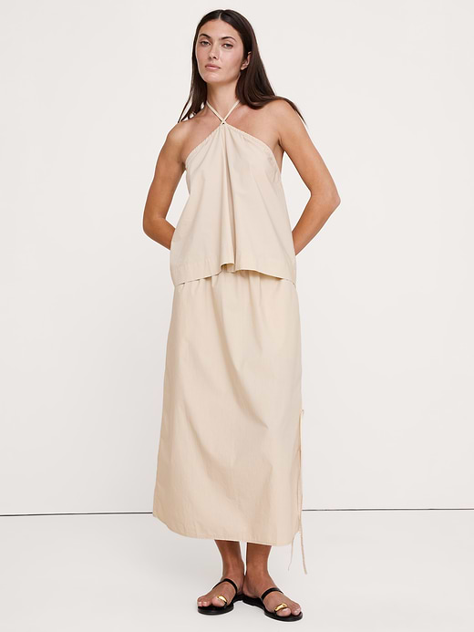 Banana Republic Cotton Poplin Halter Top — photo 1