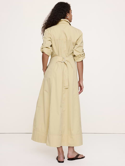 Banana Republic Cotton Twill Paneled Shirt Dress — photo 3