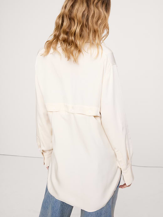 Banana Republic Drapey Button-Back Tunic — photo 3