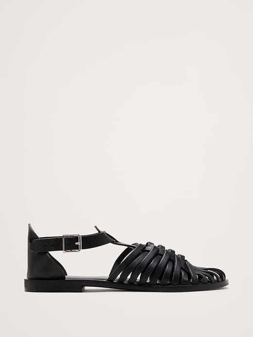 Banana Republic Braided Italian Leather Fisherman Sandal — photo 1
