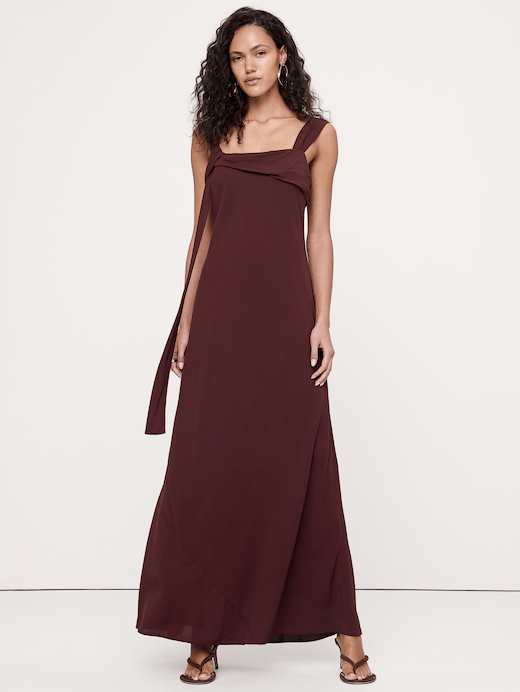 Banana Republic Drapey Georgette Bias-Cut Slip Dress — photo 4