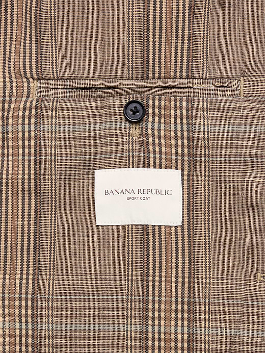 Banana Republic Italian Plaid Cotton-Linen Blazer — photo 6