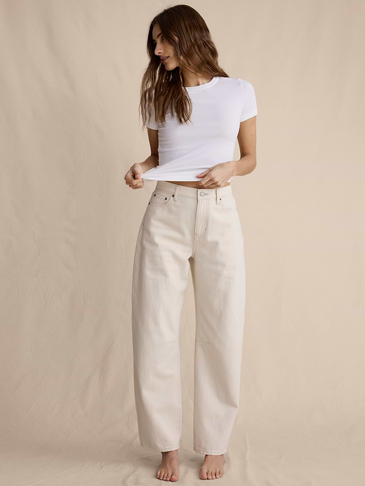 Banana Republic Mid-Rise Barrel Ankle Jean — photo 5