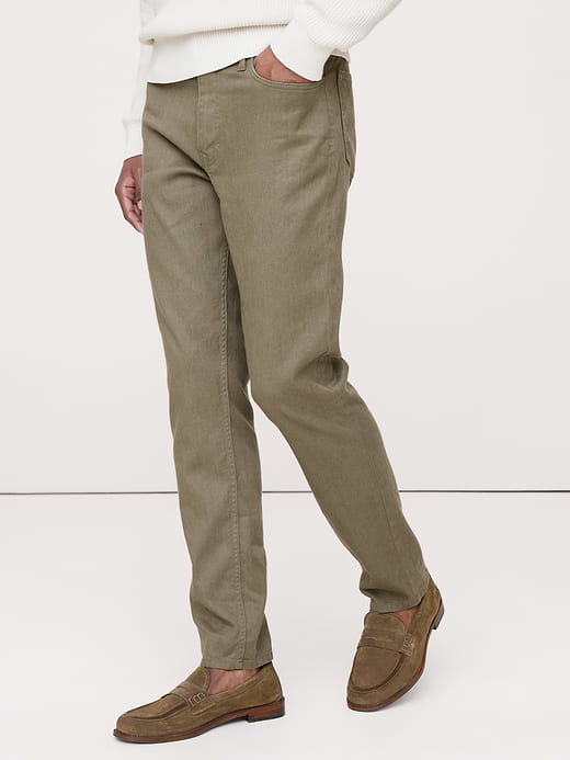 Banana Republic Slim Linen-Cotton Traveler Pant — photo 4
