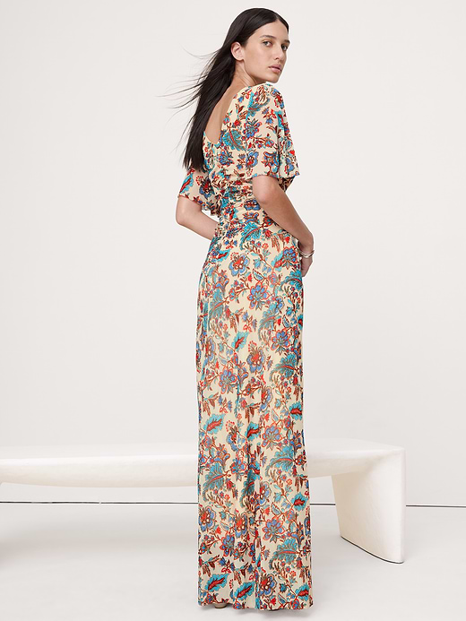 Banana Republic Mesh Flutter-Sleeve Maxi Dress — photo 3