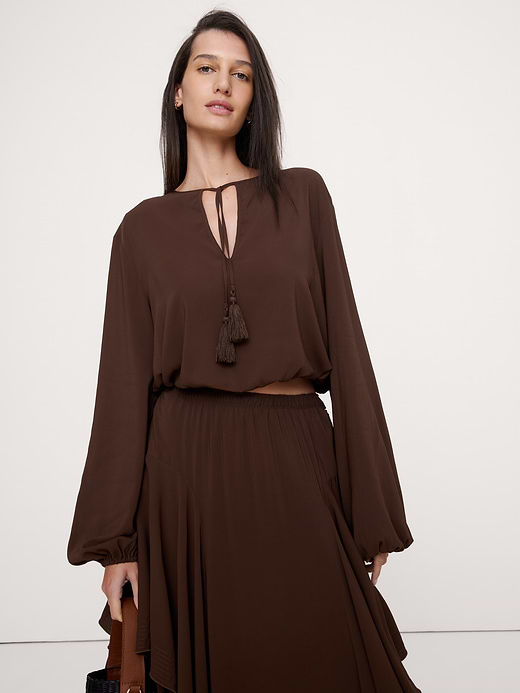 Banana Republic Georgette Tie-Neck Blouse — photo 1