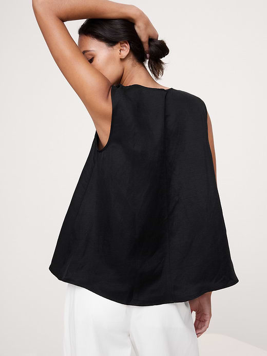 Banana Republic Viscose-Linen Scoop-Neck Tank — photo 3
