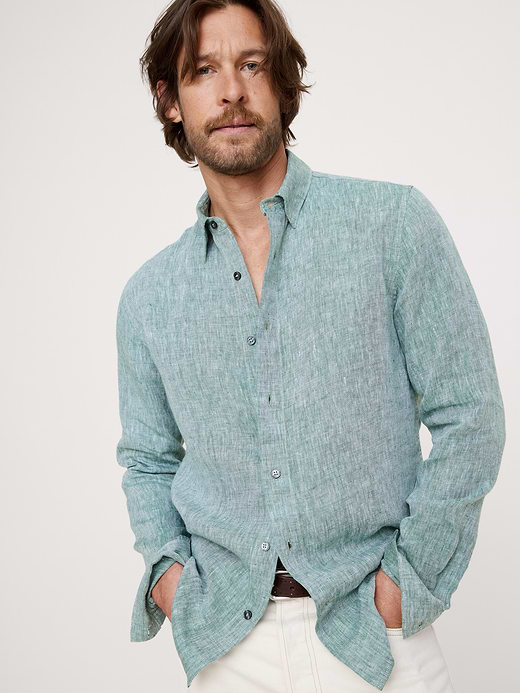 Banana Republic Slim-Fit Linen Shirt — photo 1