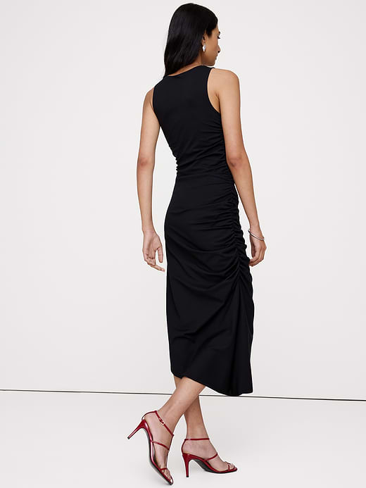 Banana Republic Ruched Jersey Midi Dress — photo 3