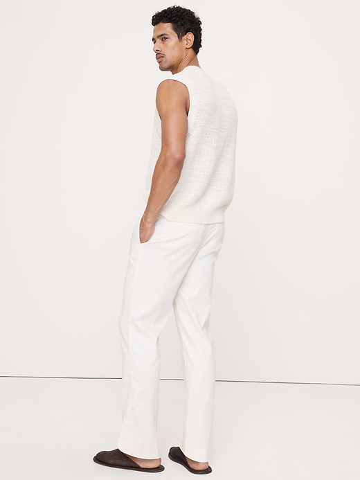 Banana Republic Straight Italian Linen-Cotton Pull-On Pant — photo 3