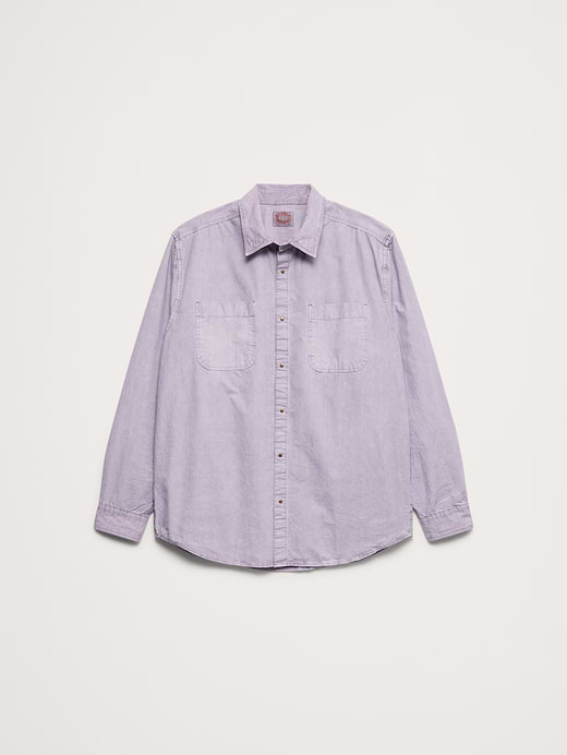 Banana Republic Archive Reissue Relaxed-Fit Cotton Poplin Shirt — photo 5