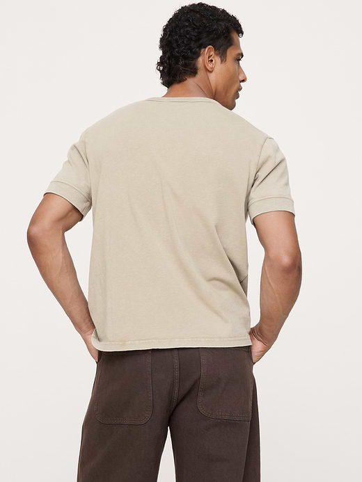 Banana Republic Heritage Cotton Slub Henley T-Shirt — photo 3
