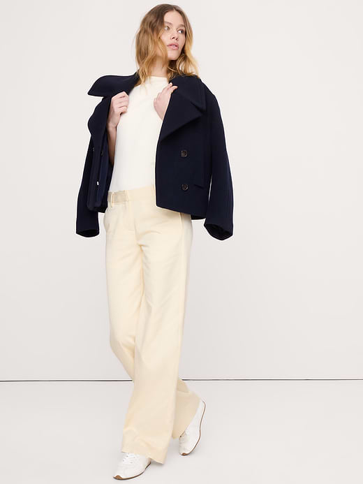Banana Republic The Everyday Wide-Leg Pant in Tencel™-Cotton — photo 1
