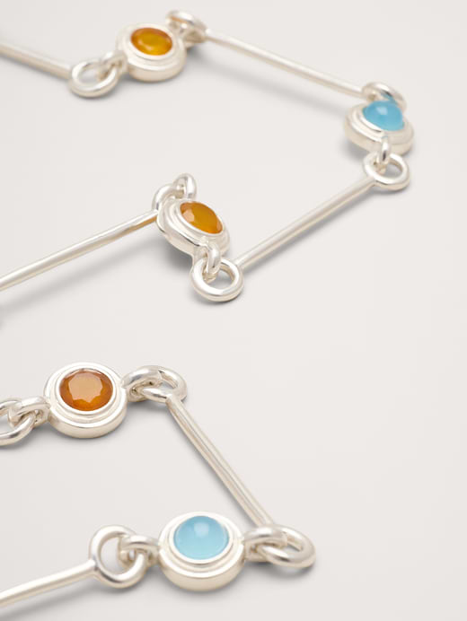 Banana Republic Circle Stone Link Necklace — photo 4