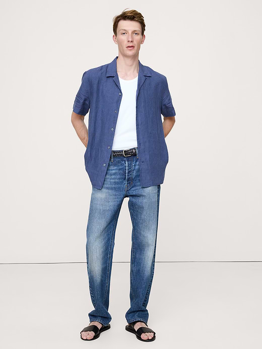 Banana Republic Standard-Fit Linen Resort Shirt — photo 4