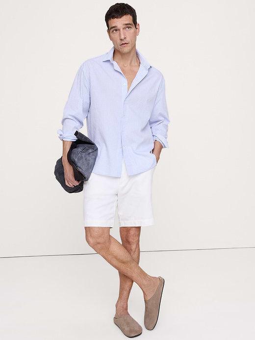 Banana Republic Relaxed-Fit Plaid Seersucker Shirt — photo 4