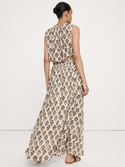 Banana Republic Smocked Georgette Maxi Skirt — photo 3