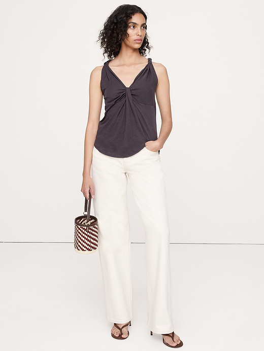 Banana Republic Cotton-Silk Twisted Tank — photo 1