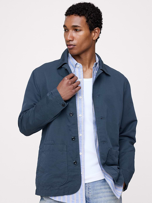 Banana Republic Italian Linen-Cotton Shirt Jacket — photo 1