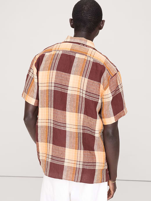Banana Republic Standard-Fit Linen Resort Shirt — photo 3