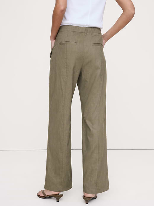 Banana Republic High-Rise Straight Utility Pant in Stretch Linen-Viscose — photo 3