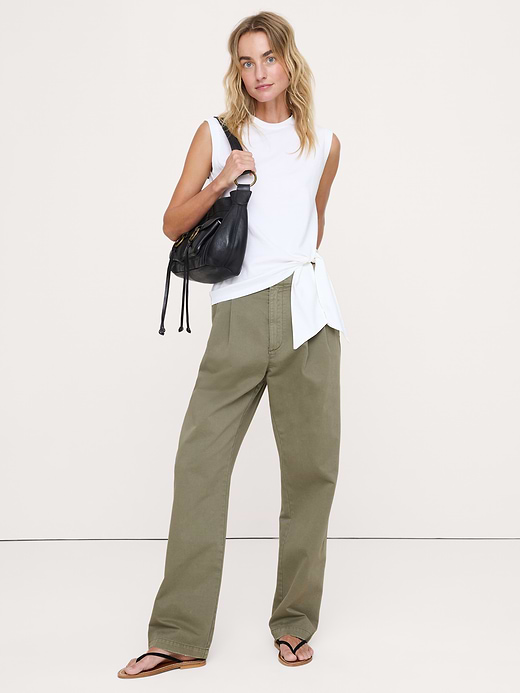 Banana Republic Vintage Cotton Tie-Hem Tank — photo 1