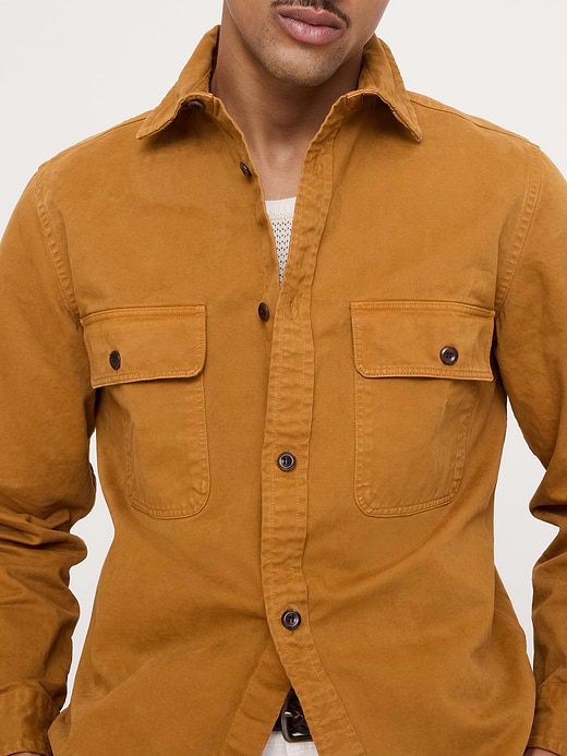 Banana Republic Cotton Twill Overshirt — photo 4