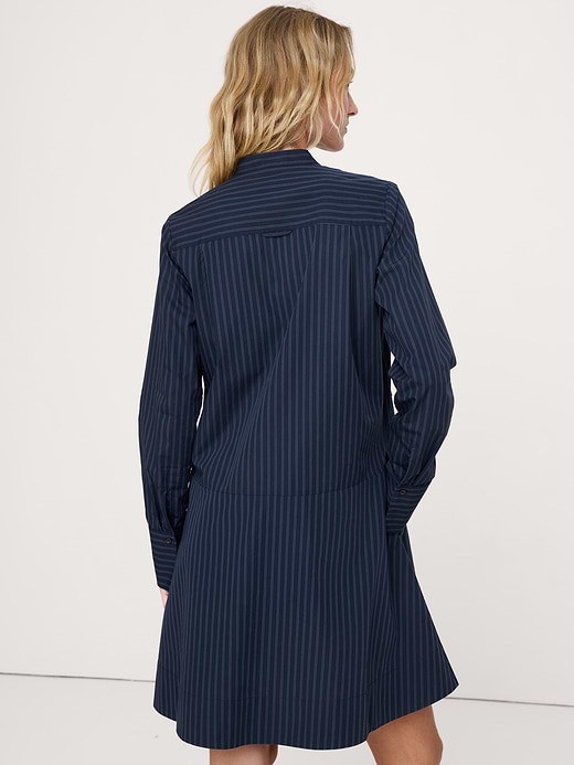 Banana Republic Cotton Trapeze Mini Shirt Dress — photo 3