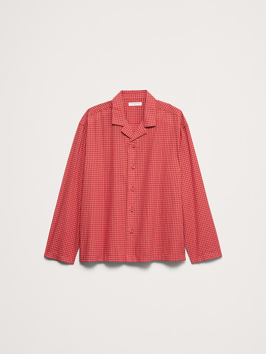 Banana Republic Relaxed-Fit Summerweight Cotton Long-Sleeve Resort Shirt — photo 5
