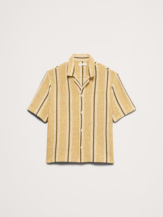 Banana Republic Relaxed-Fit Striped Resort Shirt — photo 5